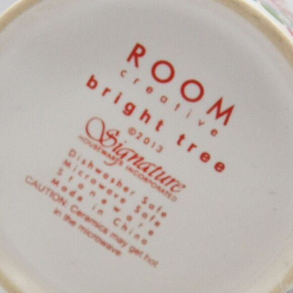 Bright Tree Christmas Coffee Mug Tall Latte Signature Housewares Room Creative - Picture 9 of 10